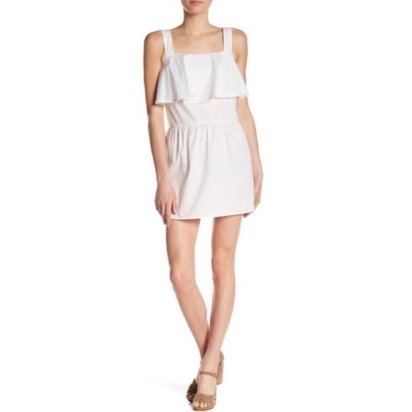 Rebecca Minkoff Dresses & Skirts - Rebecca Minkoff Palm Poplin Cotton Blend Lace Trim Dress Size 4